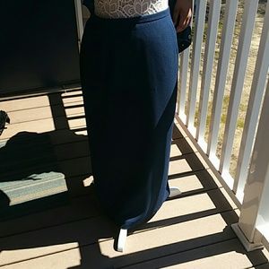 Navy blue 16 Karen Scott skirt